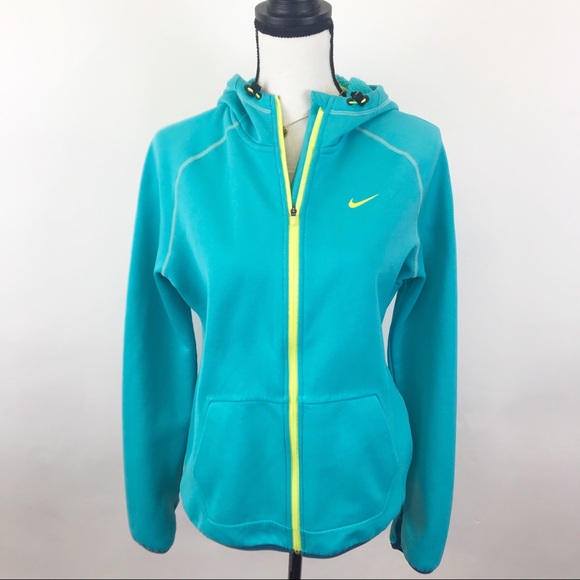 Nike Jackets & Blazers - Nike thermal fit blue zip up hoodie M